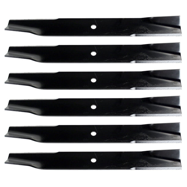 6-Pack Hi-Lift Heavy Duty Blades Replaces Exmark 103-1580-S for 60" cutting deck 
